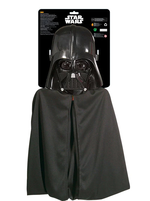 Darth Vader Cape Mask Kids Dress Up Costume Set Star Wars 2