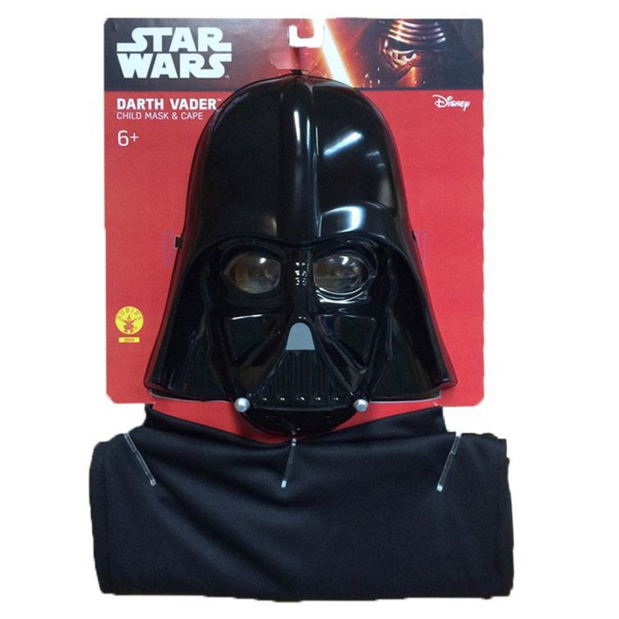 Darth Vader Cape Mask Kids Dress Up Costume Set Star Wars 1