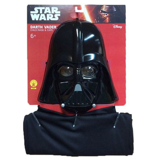 Darth Vader Cape Mask Kids Dress Up Costume Set Star Wars 1