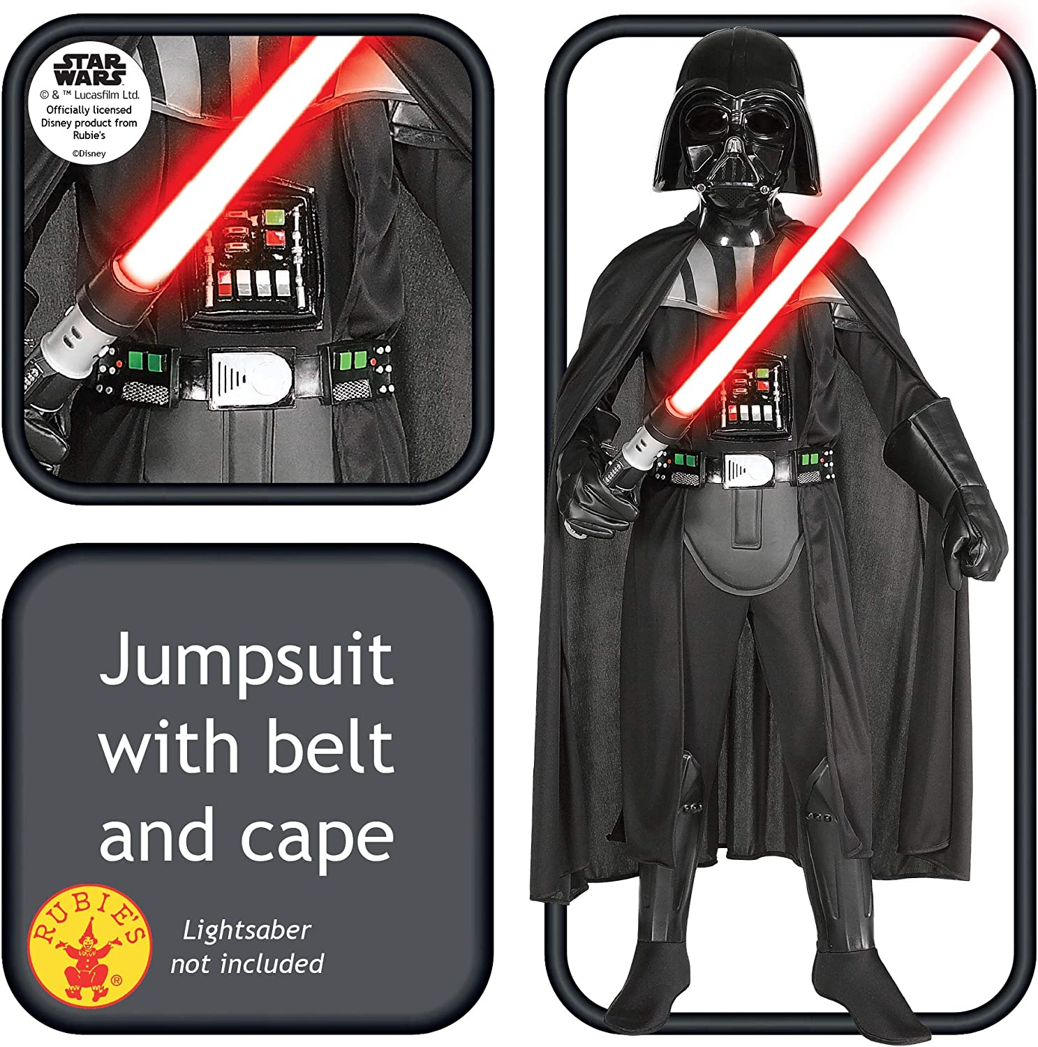 Darth Vader Child Costume and Mask 2