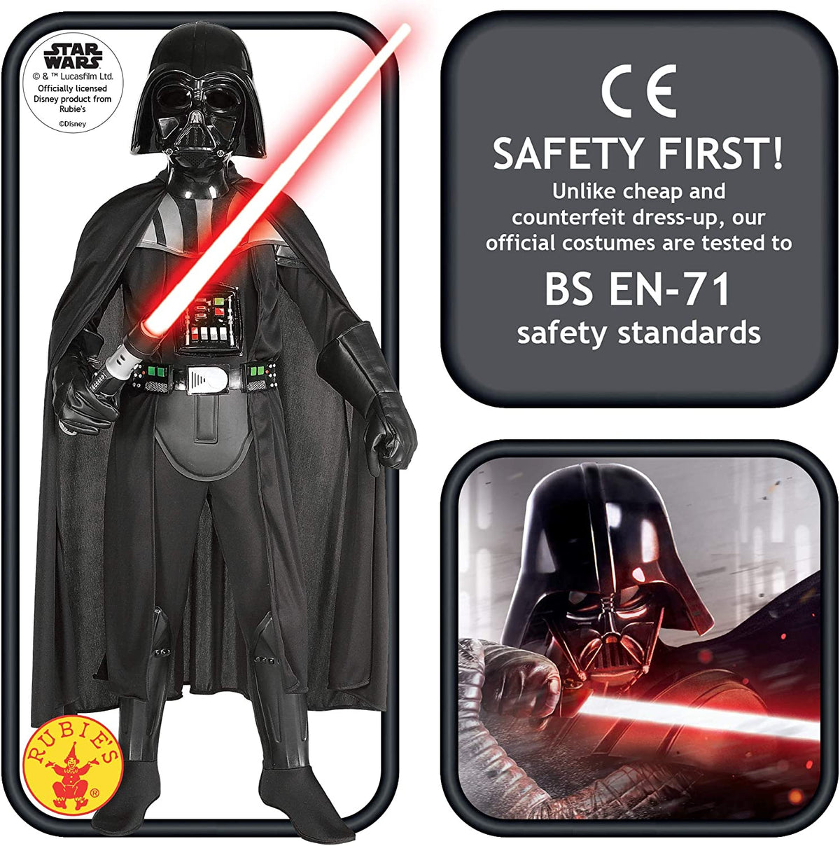 Darth Vader Child Costume and Mask 3