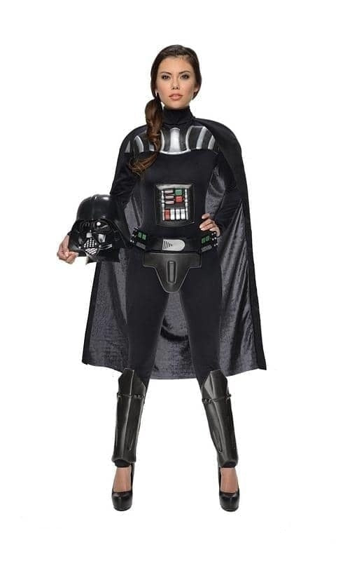 Darth Vader Womens Costume with Dark Side Sith Mask 2