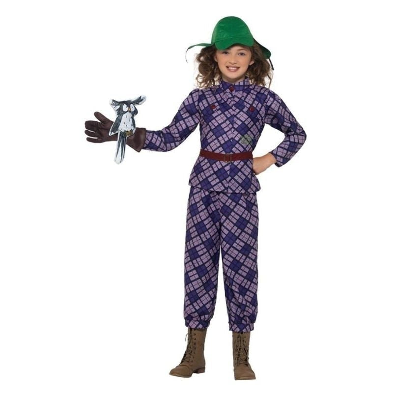 David Walliams Deluxe Awful Auntie Costume Kids Purple 2