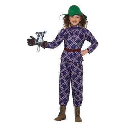 David Walliams Deluxe Awful Auntie Costume Kids Purple 2