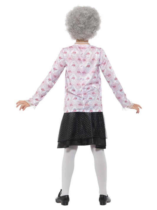 David Walliams Deluxe Gangsta Granny Costume Child Purple Black 2
