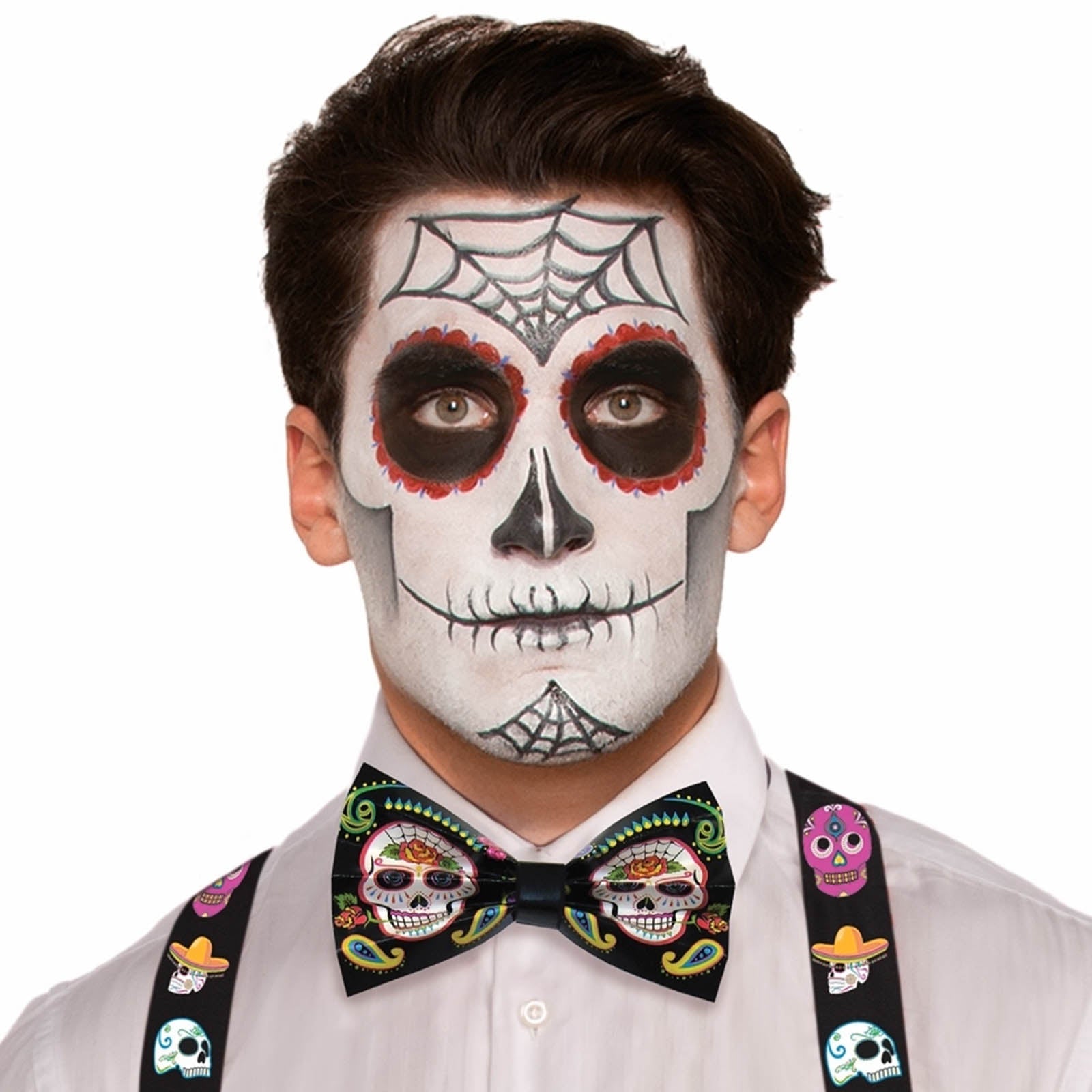 Day Of The Dead Bow Tie Costume Accessory 1