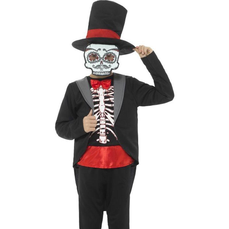 Day Of The Dead Boy Costume Kids Black_1