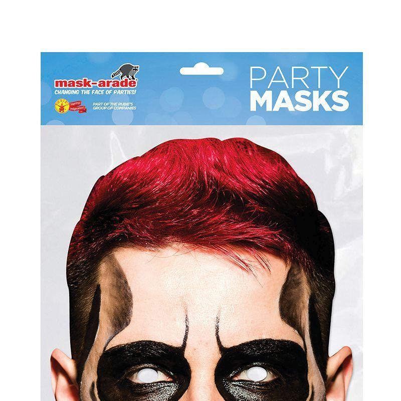 Day Of The Dead Card Mask Red Hair Plastic Masks Cardboard Masks 1