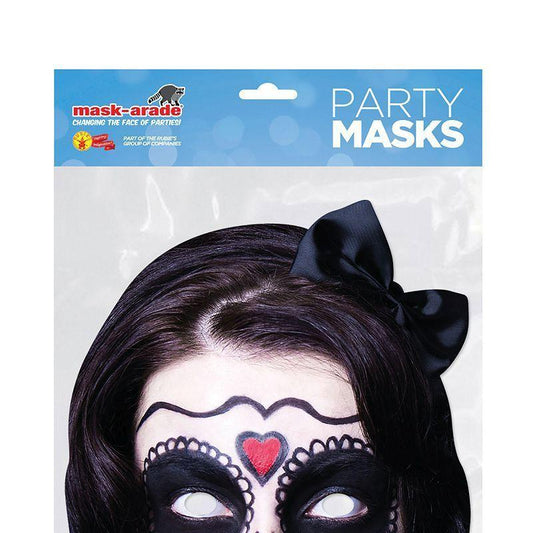 Day Of The Dead Card Mask Spanish Lady Plastic Masks Cardboard Masks 1