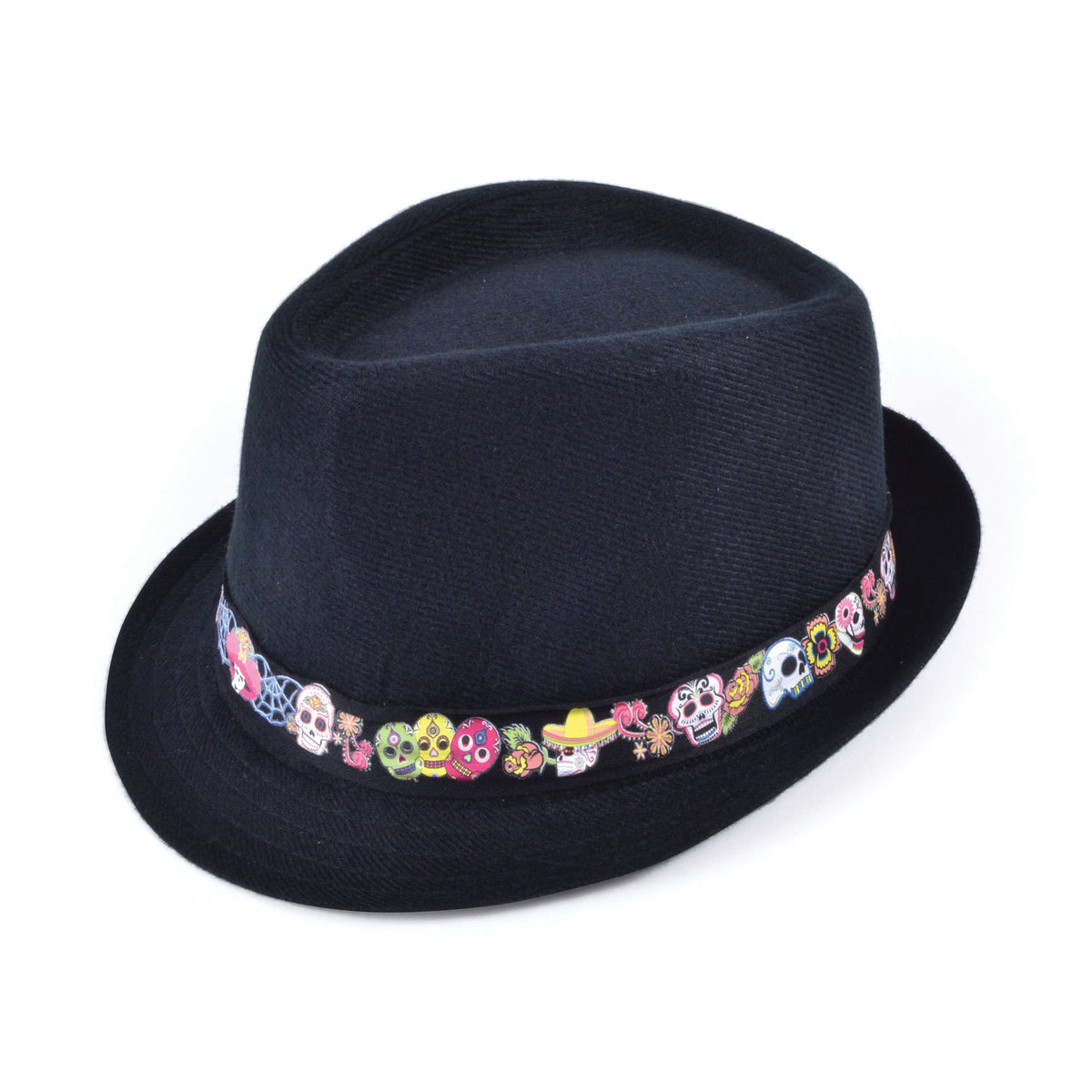 Day Of The Dead Fedora Hats Male 1