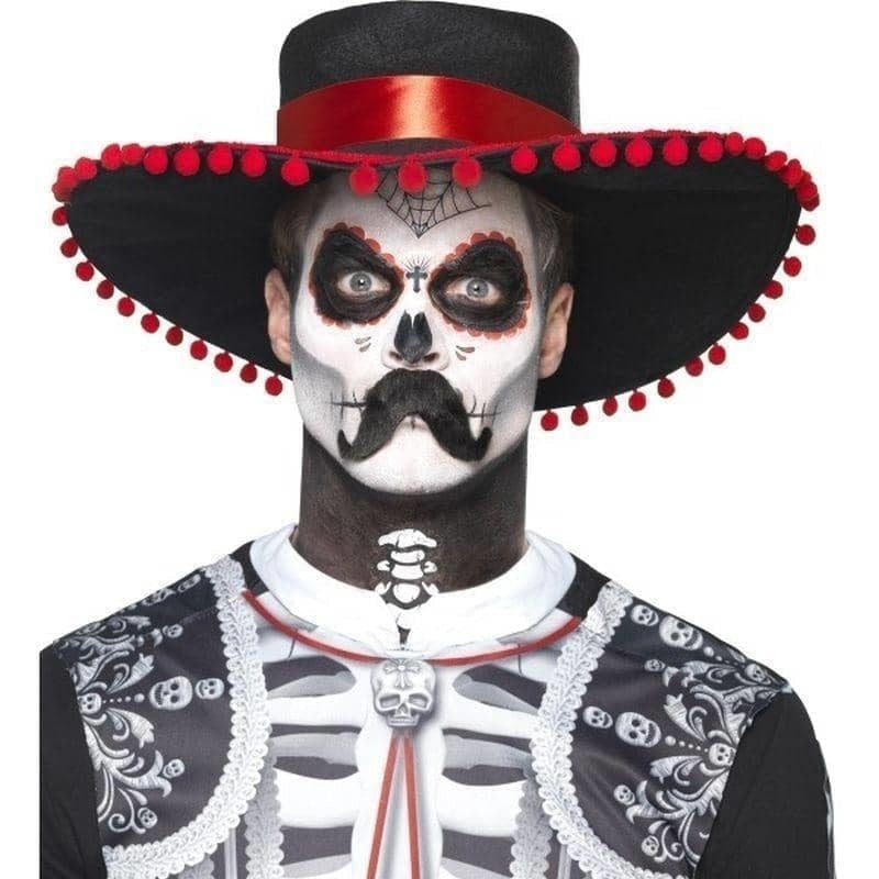 Day Of The Dead Senor Bones Make Up Kit Grease Transfers Face Paint Crayon Tash Applicators 1