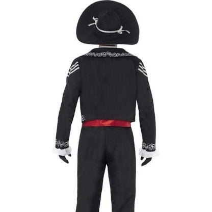 Day Of The Dead Senor Bones Costume Adult Black 3