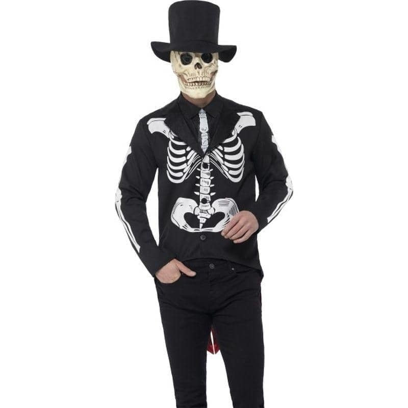 Day Of The Dead Senor Skeleton Costume Adult Black 2