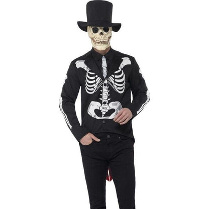 Day Of The Dead Senor Skeleton Costume Adult Black 2