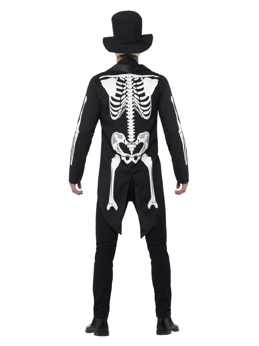 Day Of The Dead Senor Skeleton Costume Adult Black 4