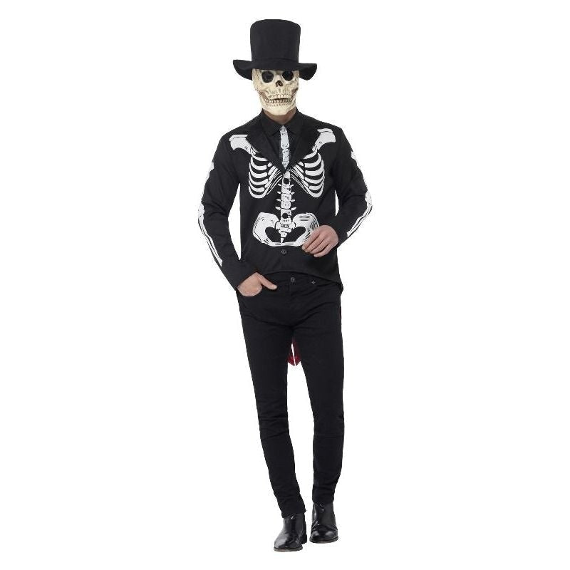 Day Of The Dead Senor Skeleton Costume Adult Black 1