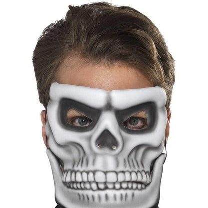 Day Of The Dead Skeleton Mask Adult White 1