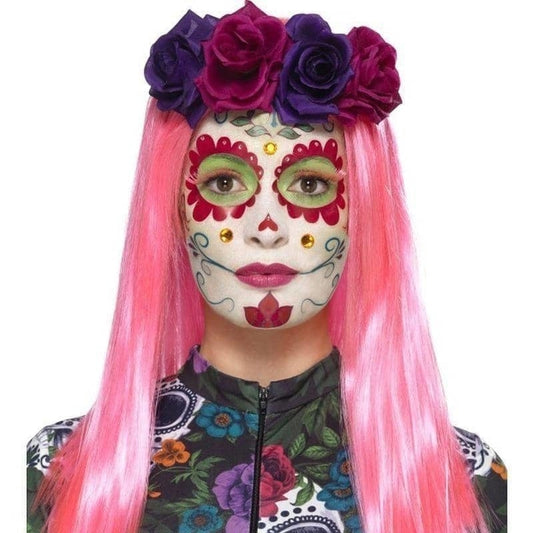 Day Of The Dead Sweetheart Make Up Kit Aqua Adult Neon 1