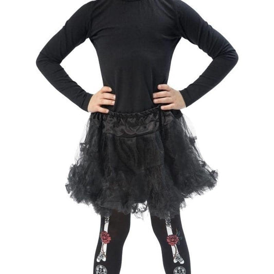 Day Of The Dead Tights Child Black 1
