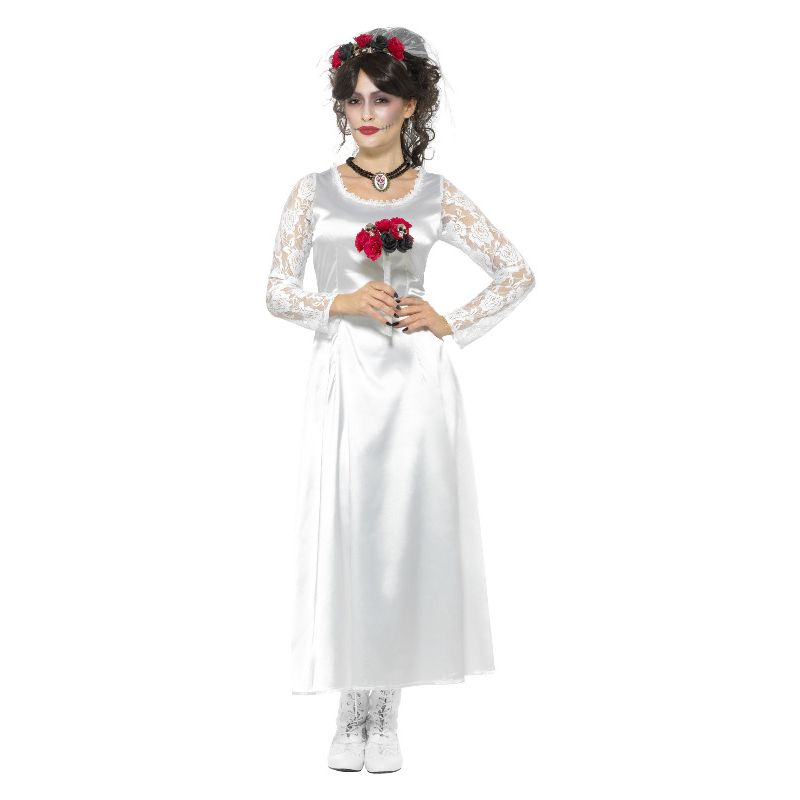 Day of the Dead Bride Costume White Adult_1