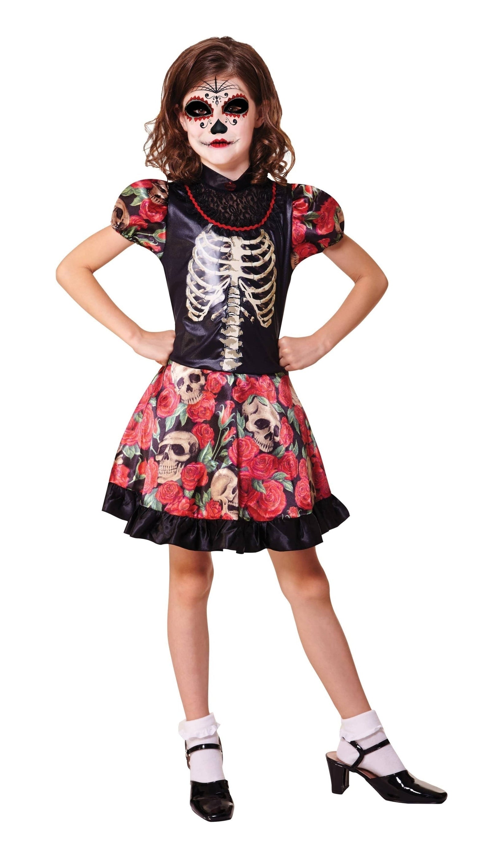 Day of the Dead Girl Childrens Costume 1