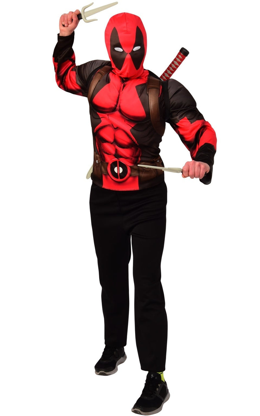 Deadpool Costume Top Weapon Set 14-16 Years_1