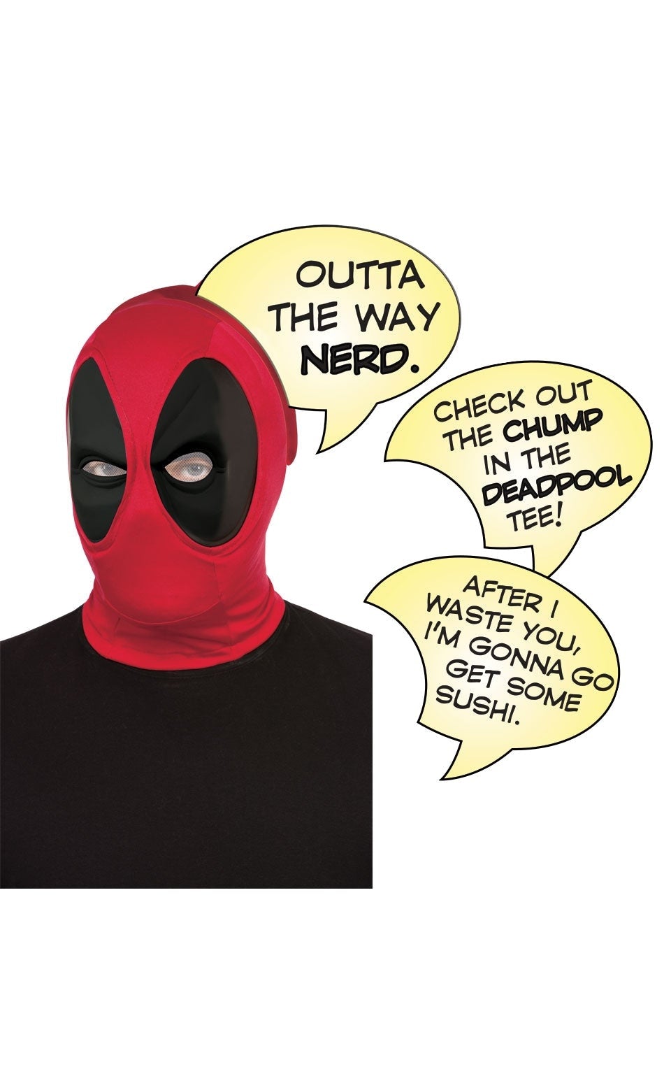 Deadpool Deluxe Mask & Speech Bubble 1