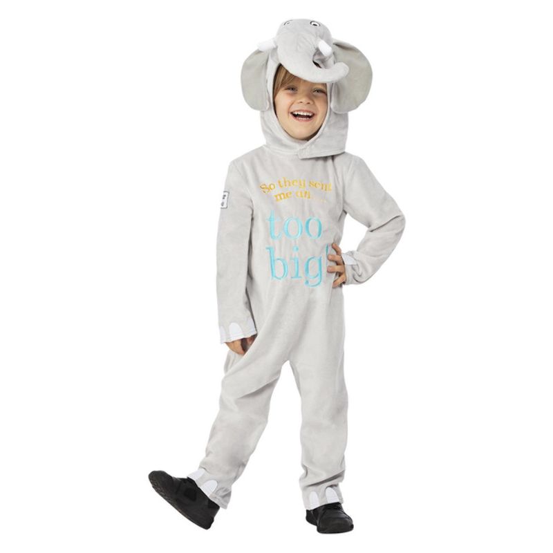 Dear Zoo Deluxe Elephant Costume Child Grey White 1
