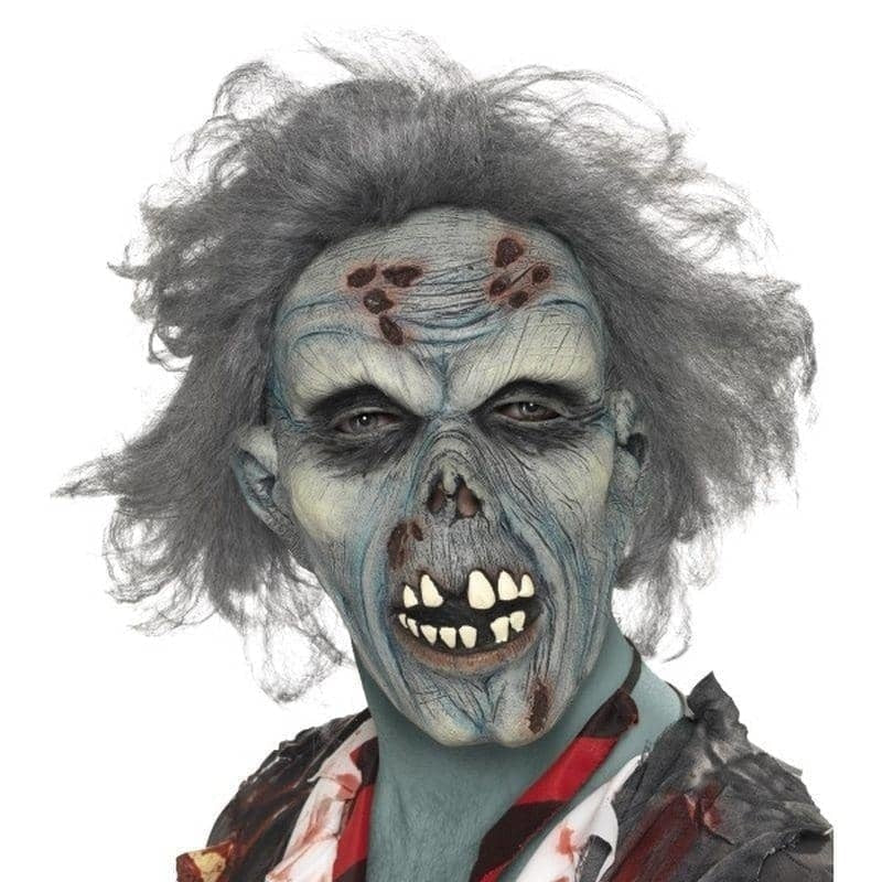 Decaying Zombie Mask Adult Grey 1
