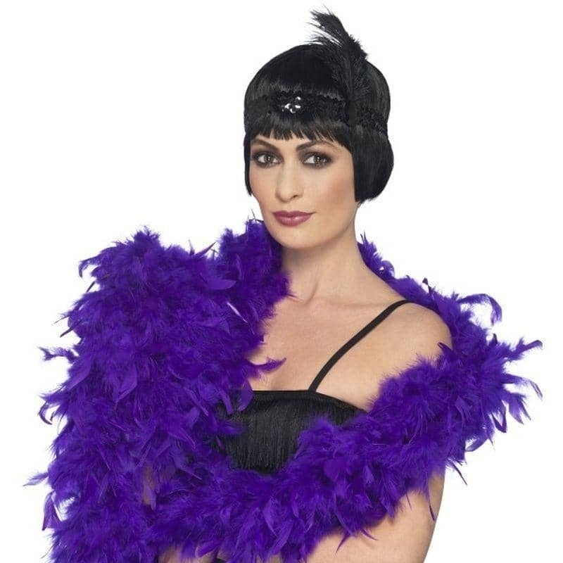 Deluxe Boa Purple 180cm 80g Adult Costume Accessory 2