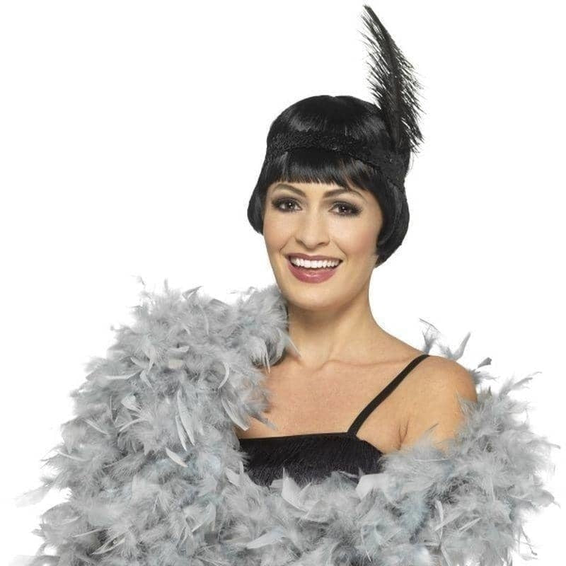 Deluxe Boa Silver 180cm 80g Adult Costume Accessory 2