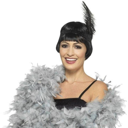Deluxe Boa Silver 180cm 80g Adult Costume Accessory 2
