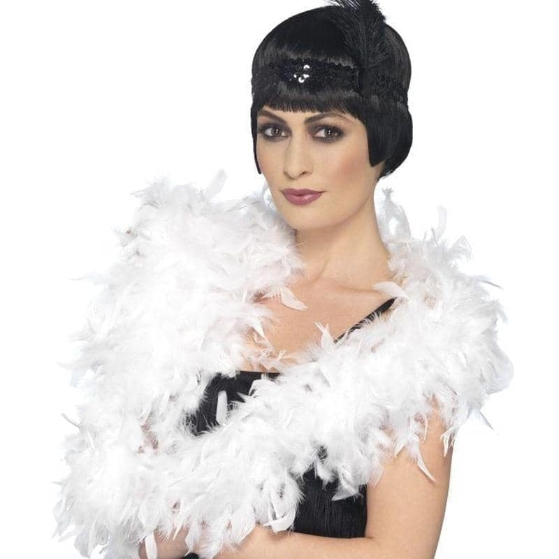 Deluxe Boa White 180cm 80g Adult Costume Accessory 2
