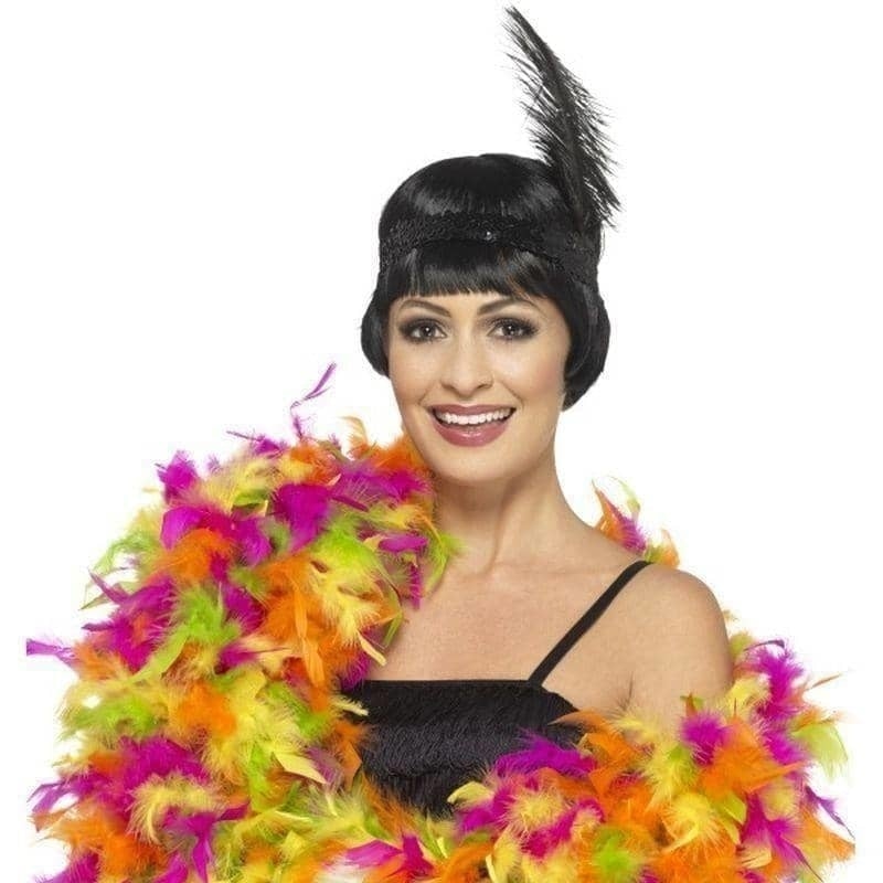 Deluxe Boa Mixed Neon Adult Yellow 1