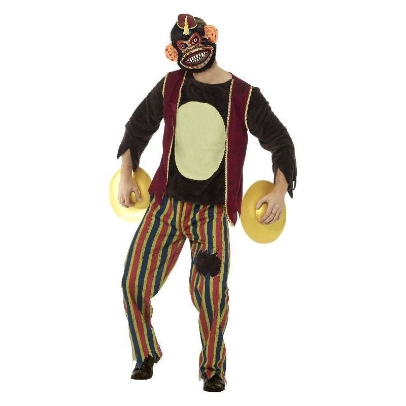 Deluxe Clapping Monkey Toy Costume Adult Multi Coloured 2