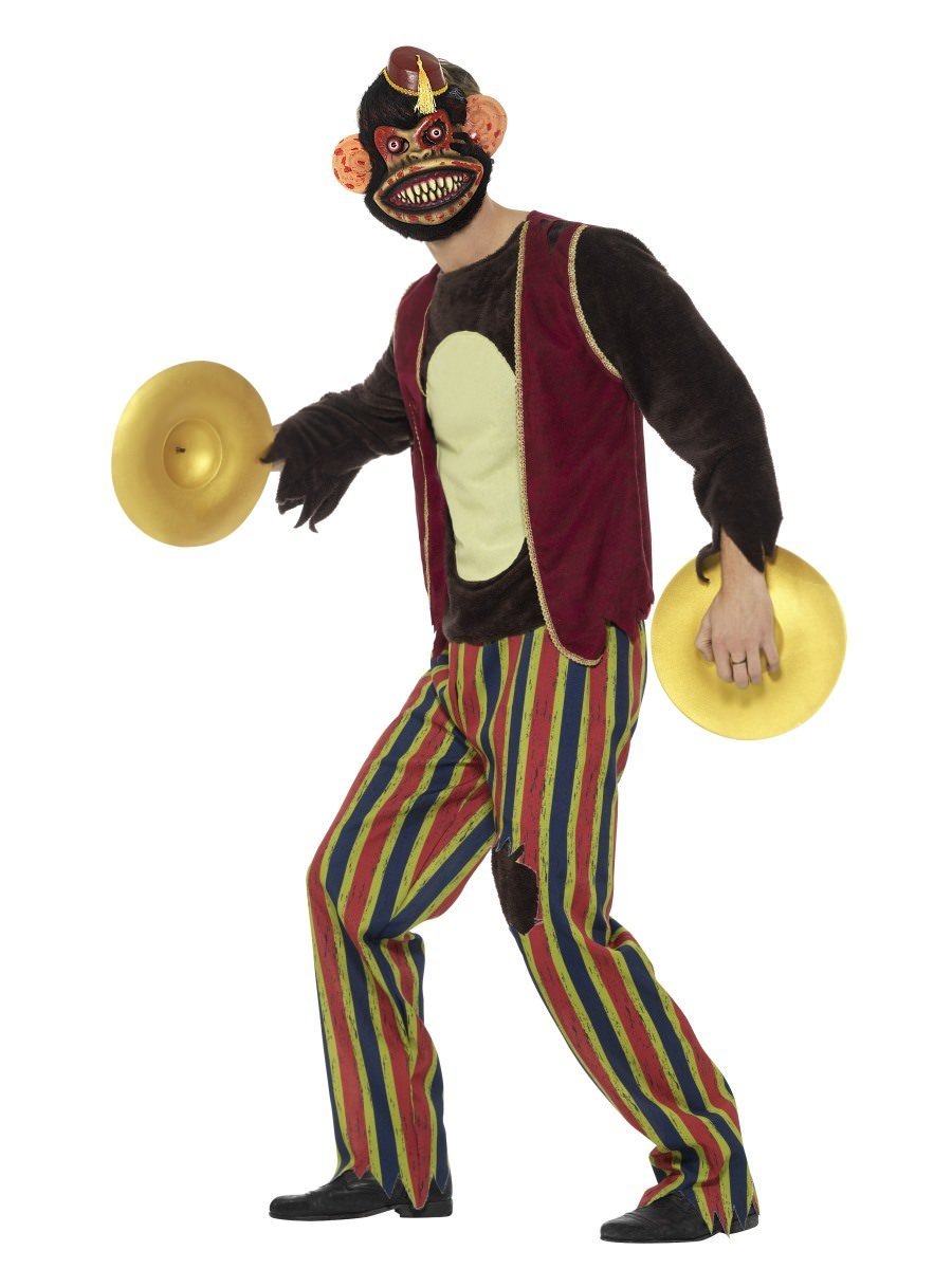 Deluxe Clapping Monkey Toy Costume Adult Multi Coloured 3