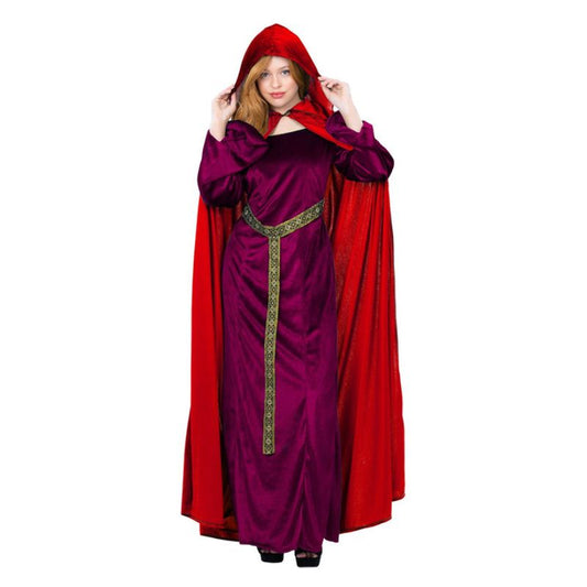 Adult Deluxe Hooded Cloak Garnet Red Princess Costume Accessory 1