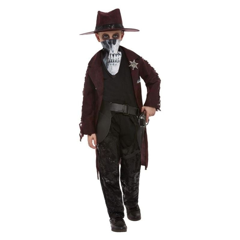 Deluxe Dark Spirit Western Cowboy Child Costume Black 1