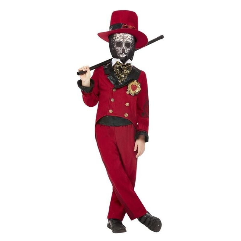 Deluxe Day Of The Dead Sacred Heart Groom Burgundy 1