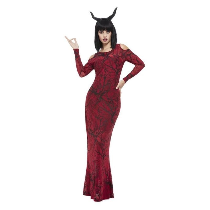 Deluxe Devil Ladies Costume Red Dress 1