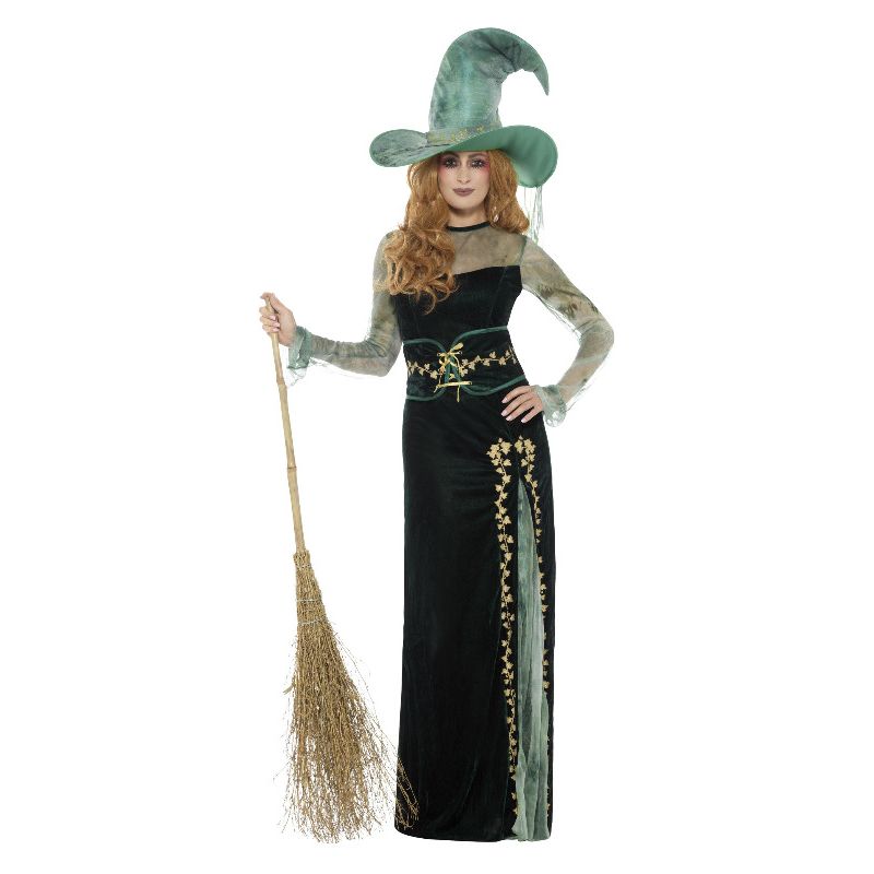 Deluxe Emerald Witch Costume Green Adult 1