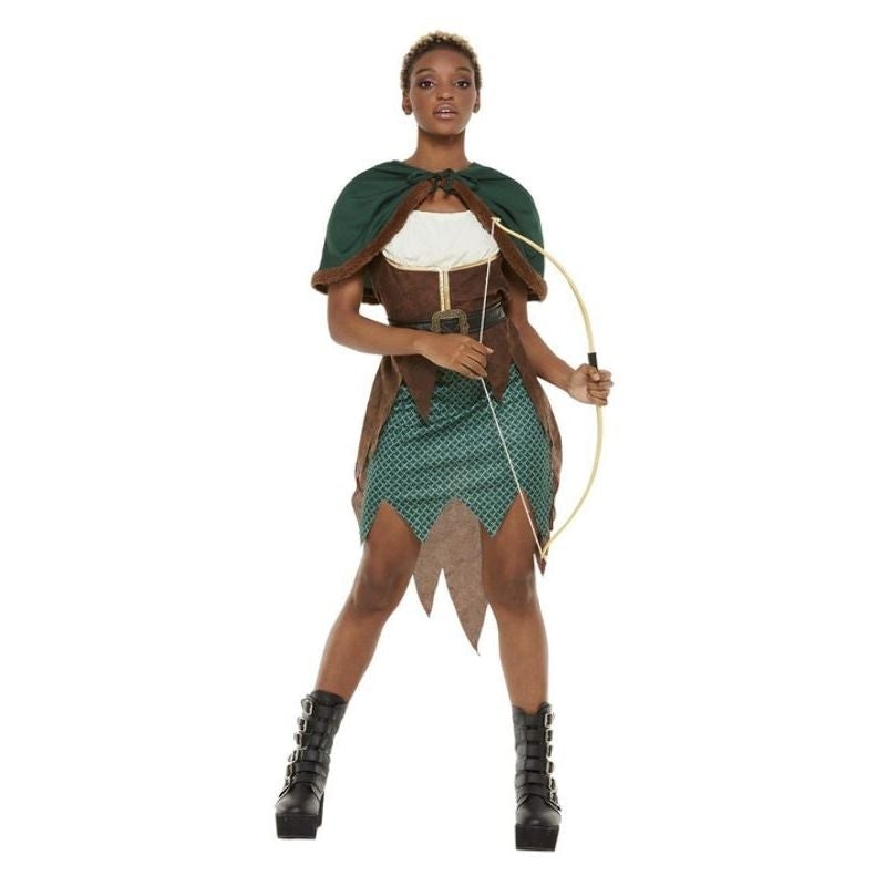 Deluxe Forest Archer Ladies Costume Green_1