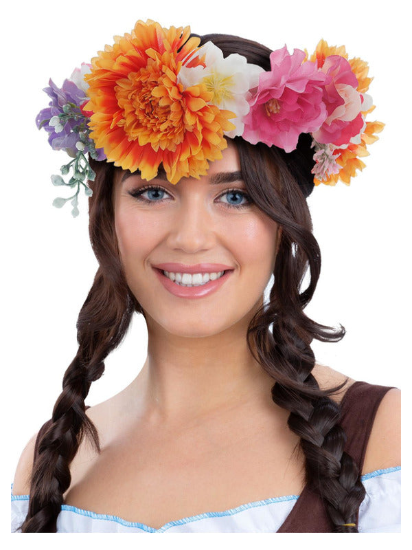 Deluxe Mid Summer Bavarian Maiden Flower Crown_1