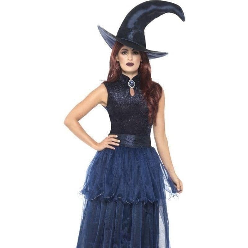 Deluxe Midnight Witch Costume Adult Blue_1