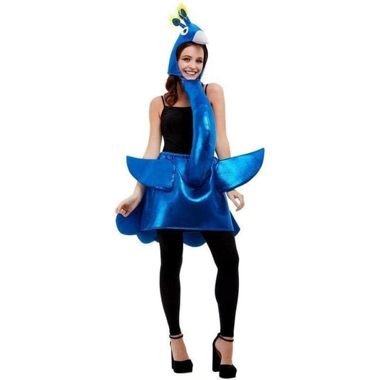 Deluxe Peacock Costume Adult Blue 1