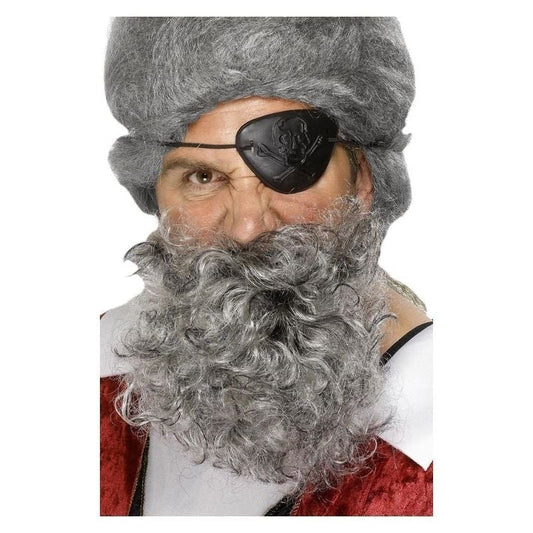 Pirate Beard Nylon Light Grey 1