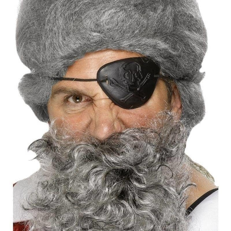 Deluxe Pirate Beard Adult Light Grey_1