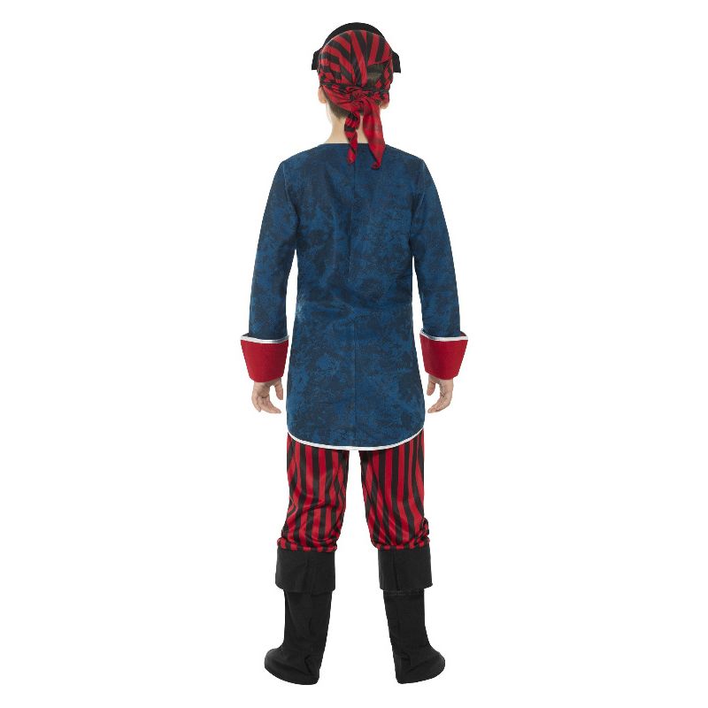 Deluxe Pirate Captain Costume Blue and Red Child 2