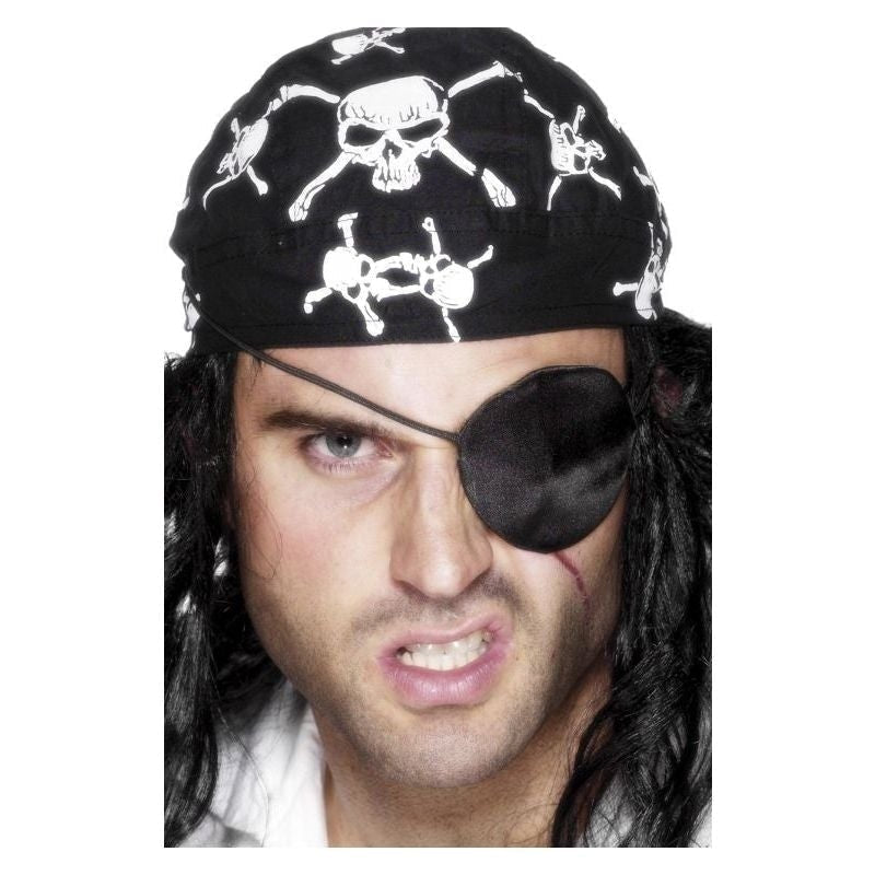 Size Chart Deluxe Pirate Eyepatch Adult Black