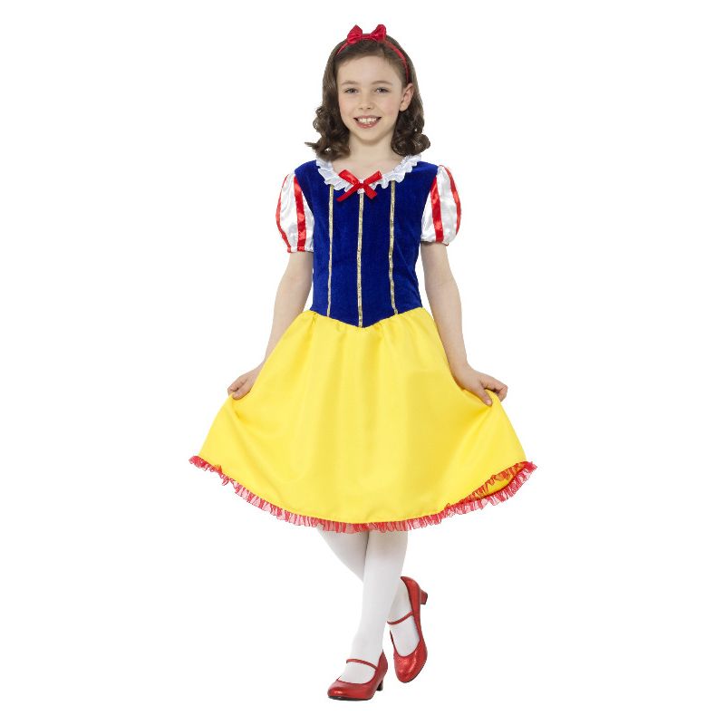 Deluxe Princess Snow Girl Costume Multi-Coloured Child Dress 1